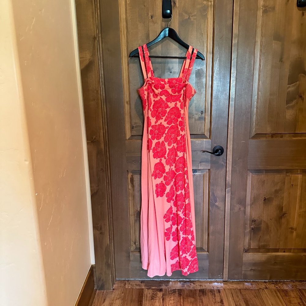 Soft Surroundings Floral Pocketed Maxi Dress Size Small